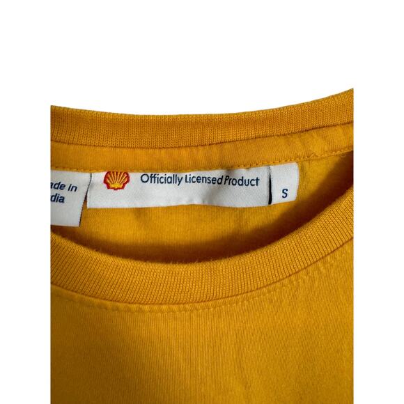 Shell Fuel T Shirt Men’s Size Small  Brain Art  Yellow - Picture 3 of 4